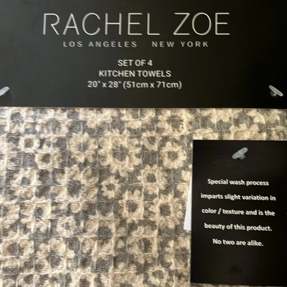 Rachel Zoe Dish Towels (4) NWT - Picture 2 of 9